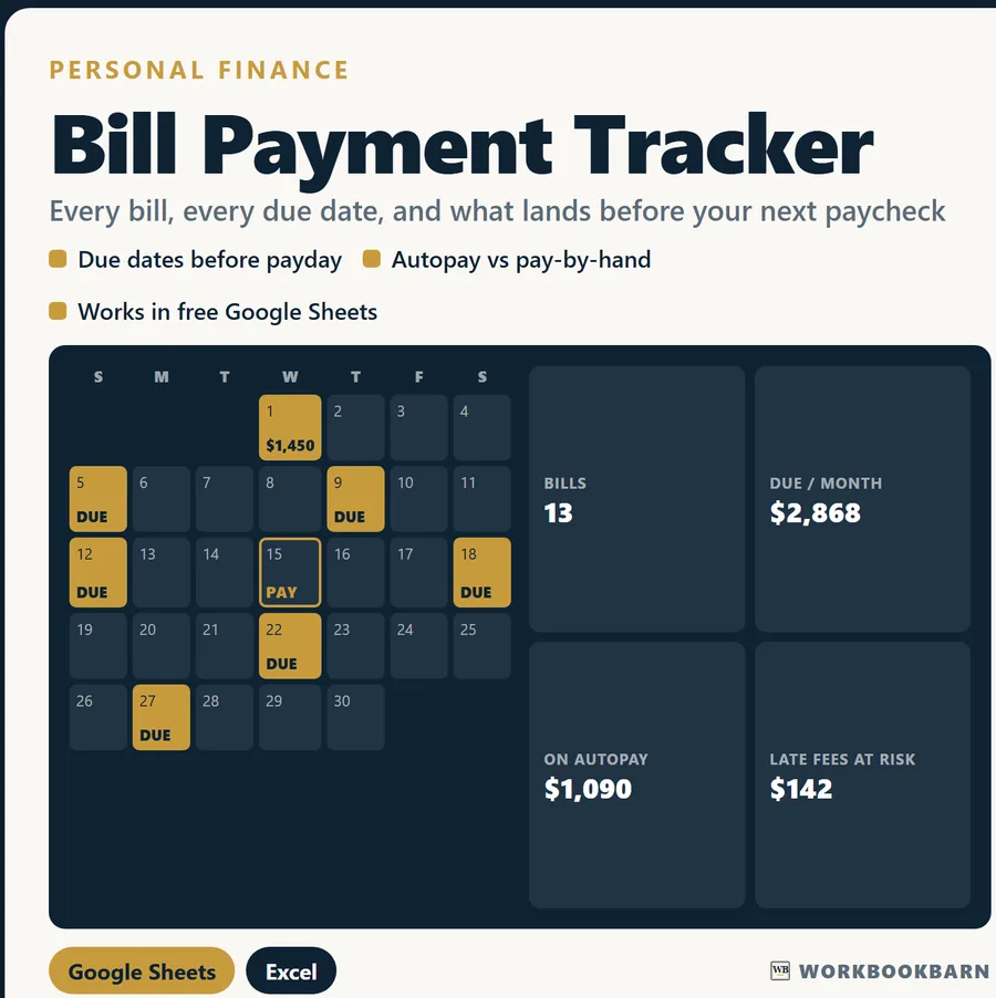 Bill Payment Tracker cover