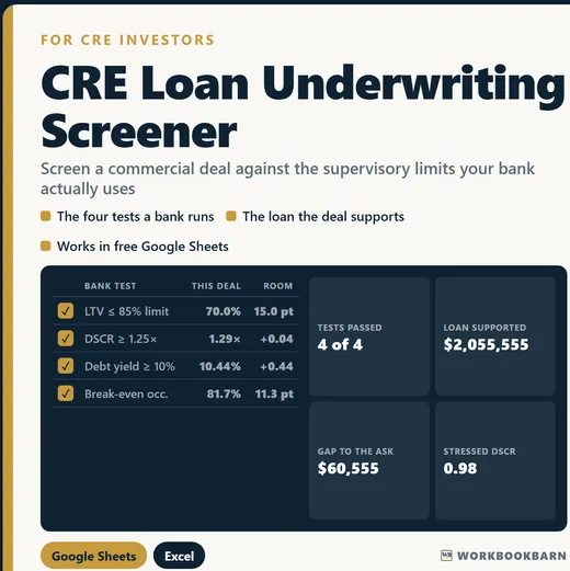 CRE Loan Underwriting Screener cover
