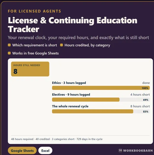 License & Continuing Education Tracker cover