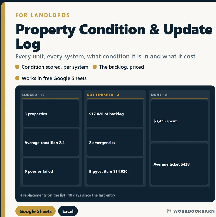 Property Condition & Update Log cover