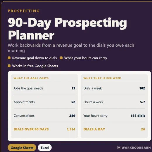 90-Day Prospecting Planner cover