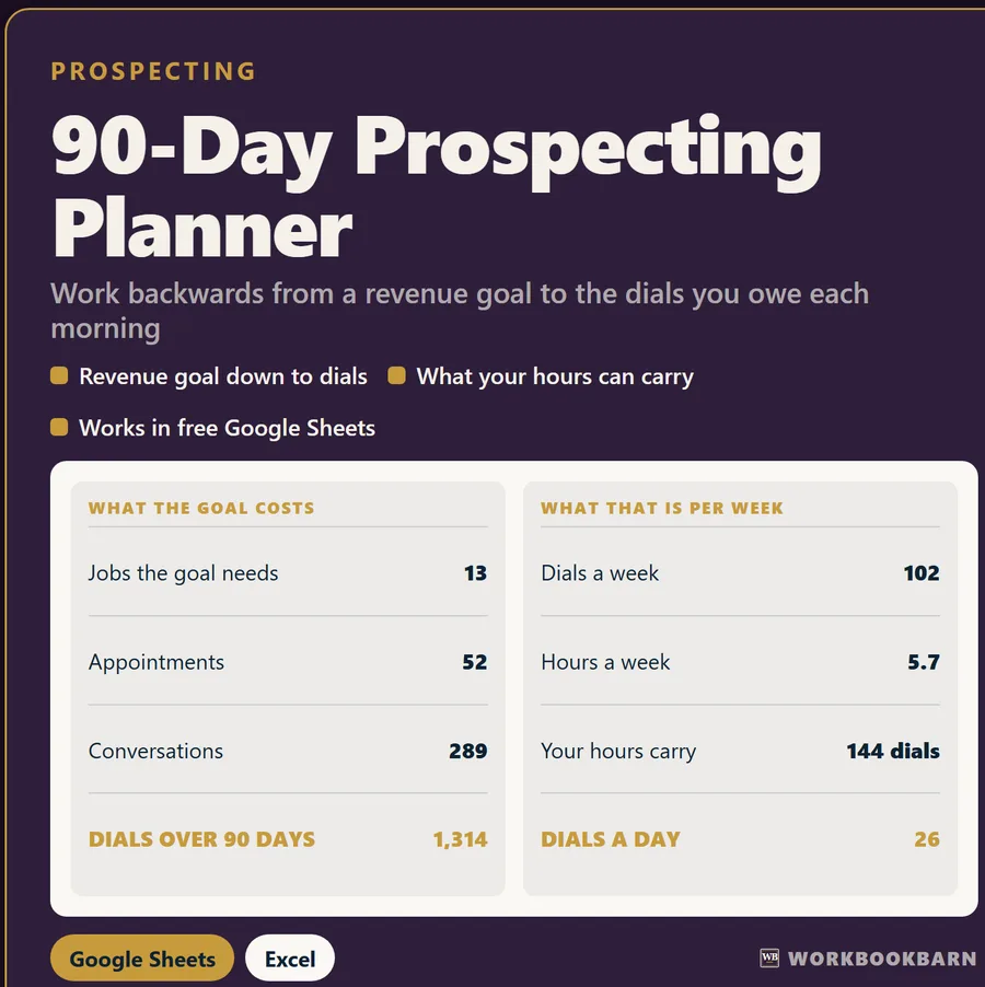 90-Day Prospecting Planner cover