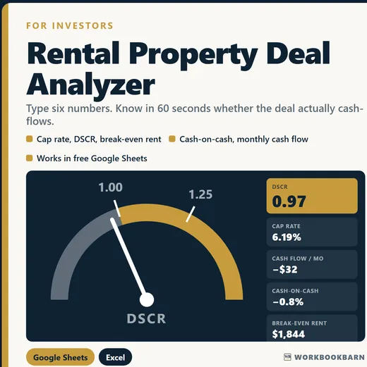 Rental Property Deal Analyzer cover