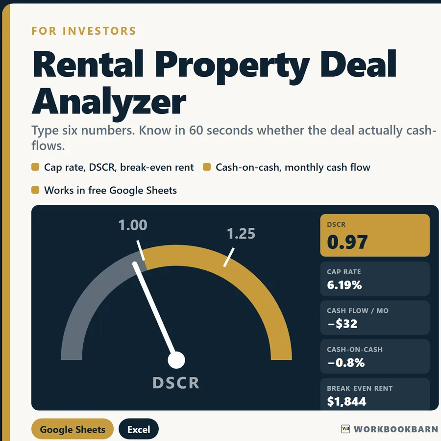 Rental Property Deal Analyzer cover
