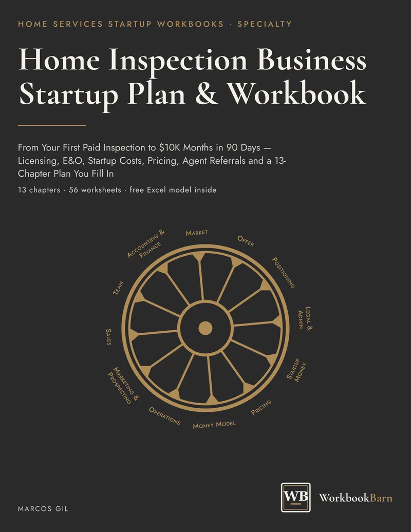 Home Inspection Business Startup Plan & Workbook cover