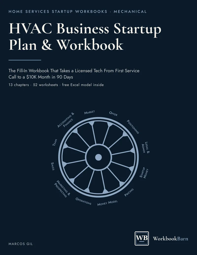 HVAC Business Startup Plan & Workbook cover