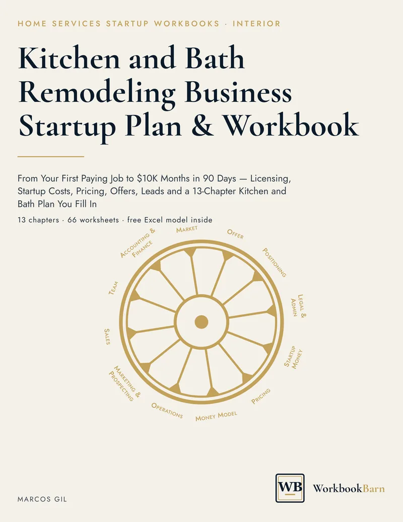 Kitchen and Bath Remodeling Business Startup Plan & Workbook cover