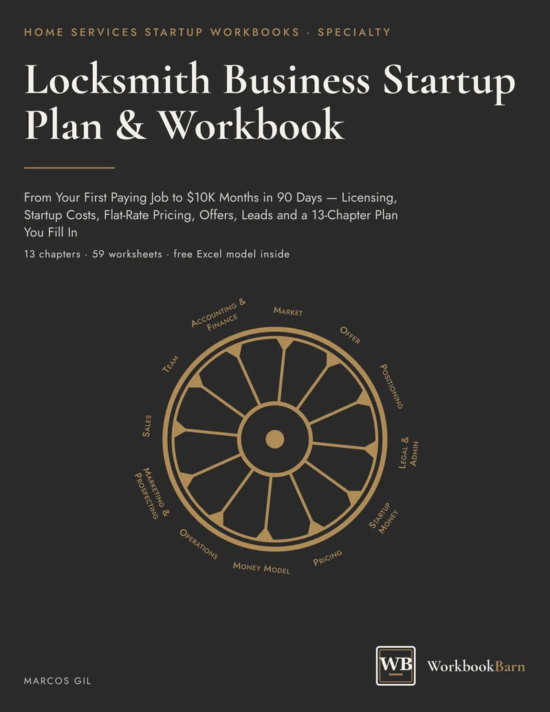 Locksmith Business Startup Plan & Workbook cover