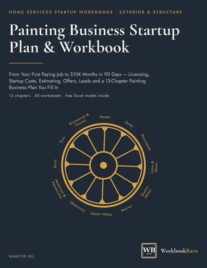 Painting Business Startup Plan & Workbook cover