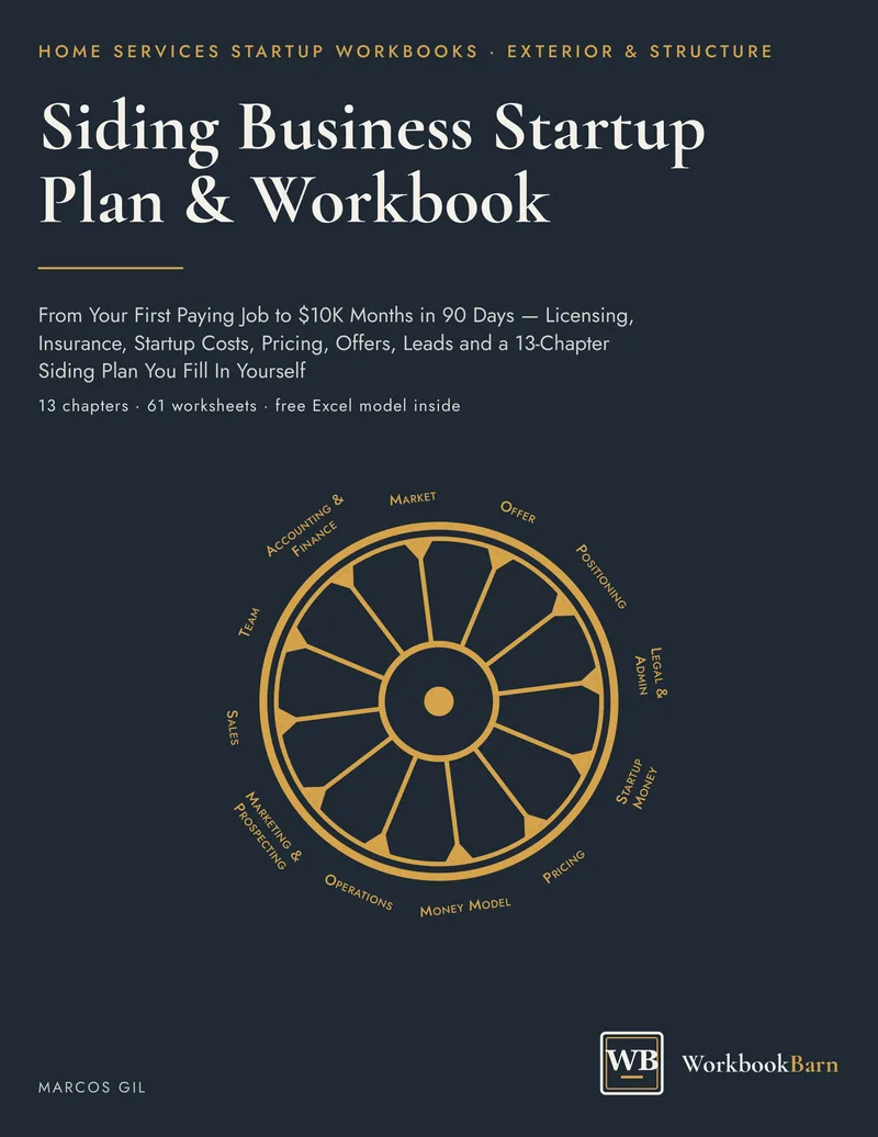 Siding Business Startup Plan & Workbook cover