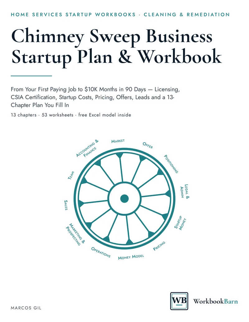 Chimney Sweep Business Startup Plan & Workbook cover